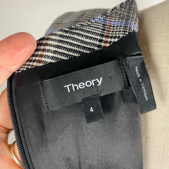 THEORY Autumn Shift Easy V Shift Sleeveless Dress Womens 4 - Picture 8 of 10